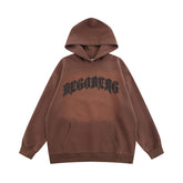 Gothic Letter Printed Hoodie For Men